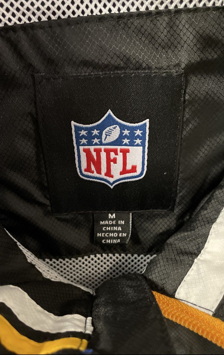 G-III NFL Men's Pittsburgh Steelers 1/2 Zip Windbreaker Pullover Jacket Sz M