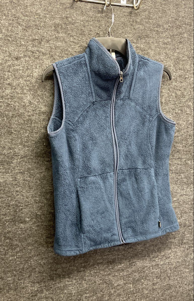 The North Face Women's Osito Full Zip High Pile Fleece Vest Blue Sz M
