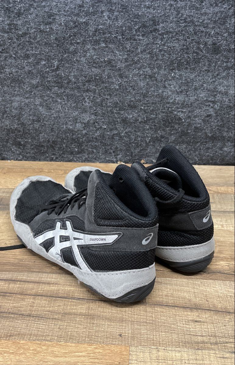 Asics Snapdown 2 Grey Black Wrestling Shoes Size 6.5 Wide
