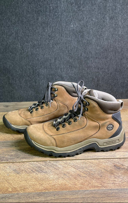 Timberland White Ledge Mid Waterproof Hiking Boots Tan Brown Women's Size 9