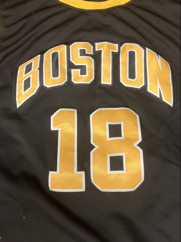 Happy Gilmore Boston Movie Hockey Jersey #18 Gilmore Stitched Black Sz XXL