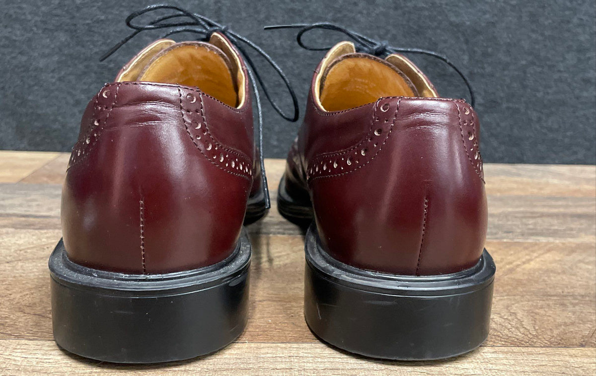 Rockport DresSports Burgundy Leather Wingtip Brogue Oxford Shoes Size 9M