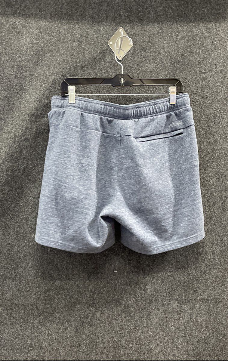 American Eagle Men's Heather Blue Fleece Sweat Shorts Drawstring Sz L