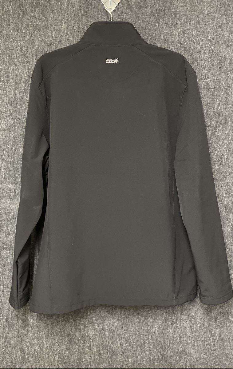 Busch Gardens Men's Black Softshell Full Zip Warm Up Jacket Sz L