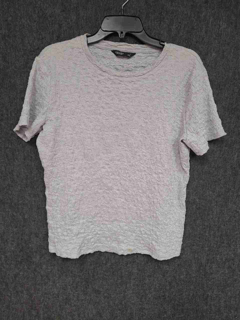 Simply Vera Vera Wang Women's Short Sleeve Textured Tops Lot Orange Gray Sz M L