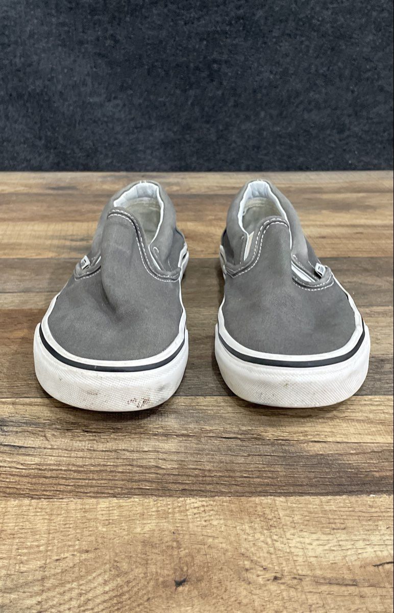 Vans Classic Slip-On Charcoal Grey Canvas Skate Shoes Men's 5 Women's 6.5