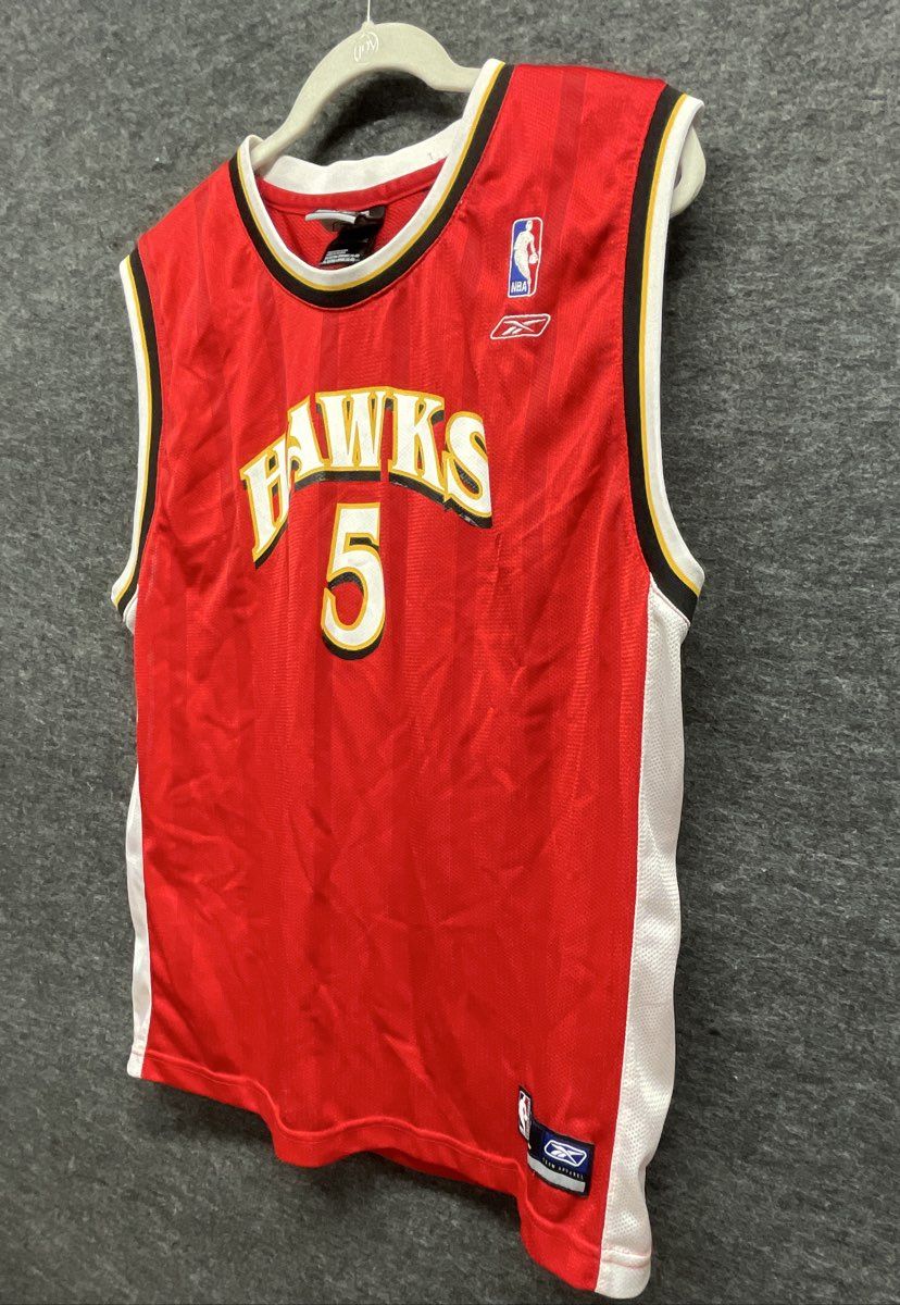 Vintage 2000s Atlanta Hawks Josh Smith #5 NBA Jersey Reebok Youth Sz XL