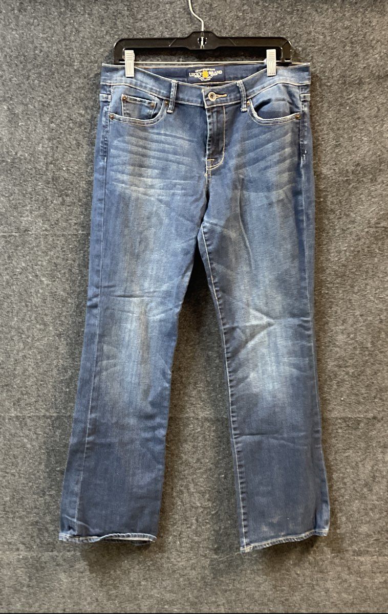 Lucky Brand Women's Sweet N Low Blue Bootcut Stretch Jeans Sz 12/31 Regular