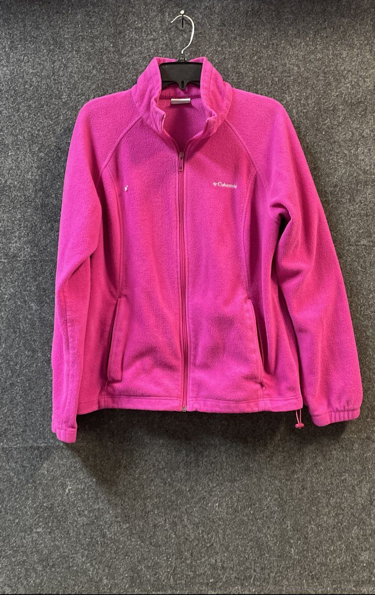 Columbia Women's Pink Benton Springs Full Zip Fleece Jacket Sz XL