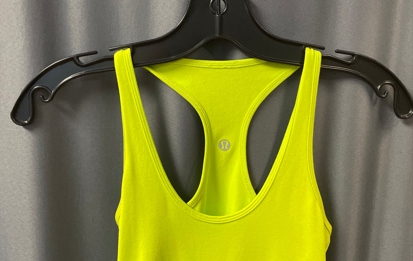 Lululemon Women's Racerback Tank Top Neon Yellow Slim Fit Sz Small XS
