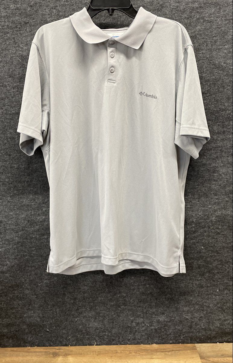 Columbia Men's Perfect Cast Polo Shirts Lot of 2 Green Gray Short Sleeve Sz XL