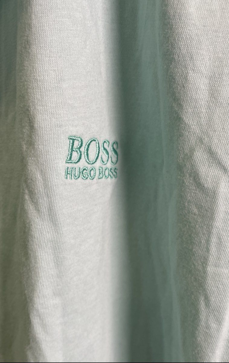 Hugo Boss Men's Aqua Blue Modern Fit Short Sleeve Tipped Polo Shirt Sz XXL