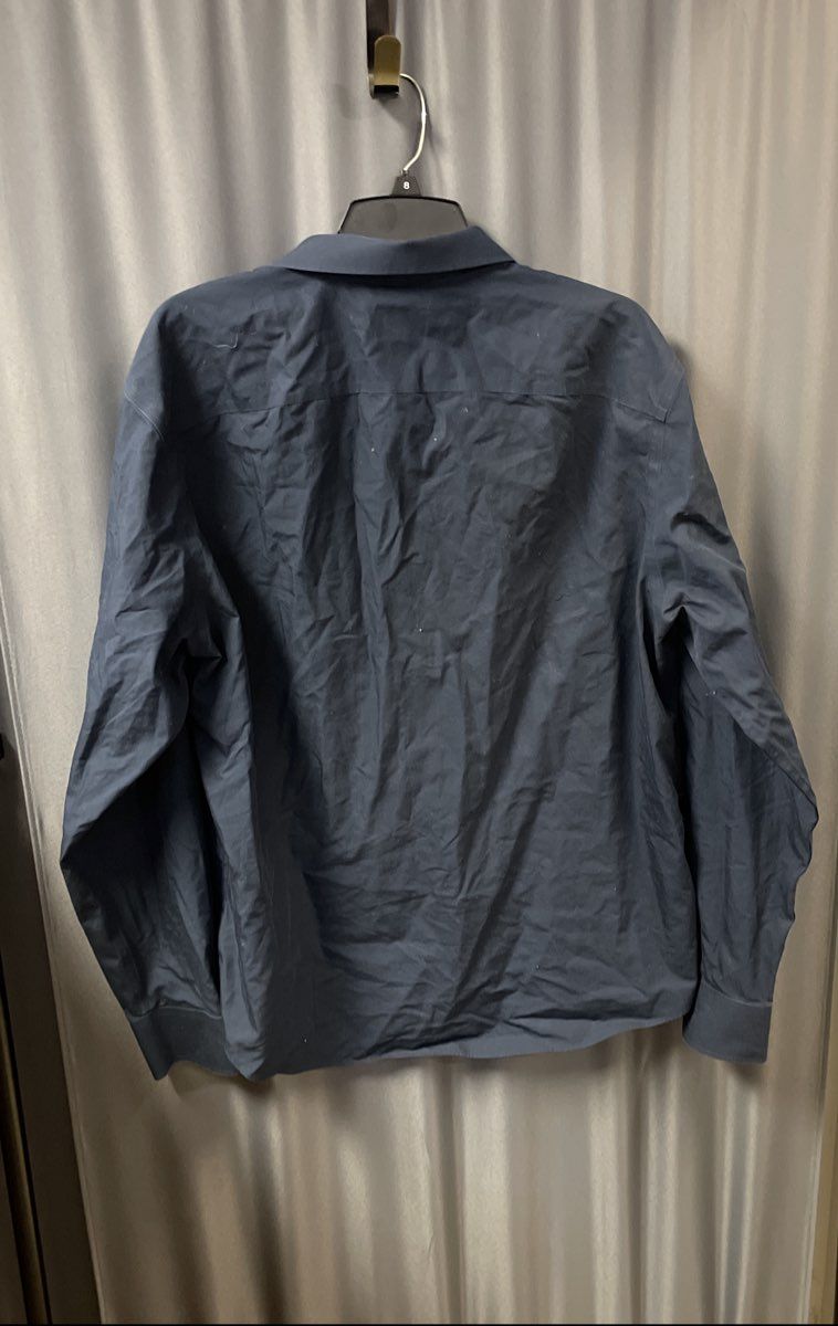 UNTUCKit Men's Navy Blue Wrinkle Free Long Sleeve Button Down Shirt Sz XL