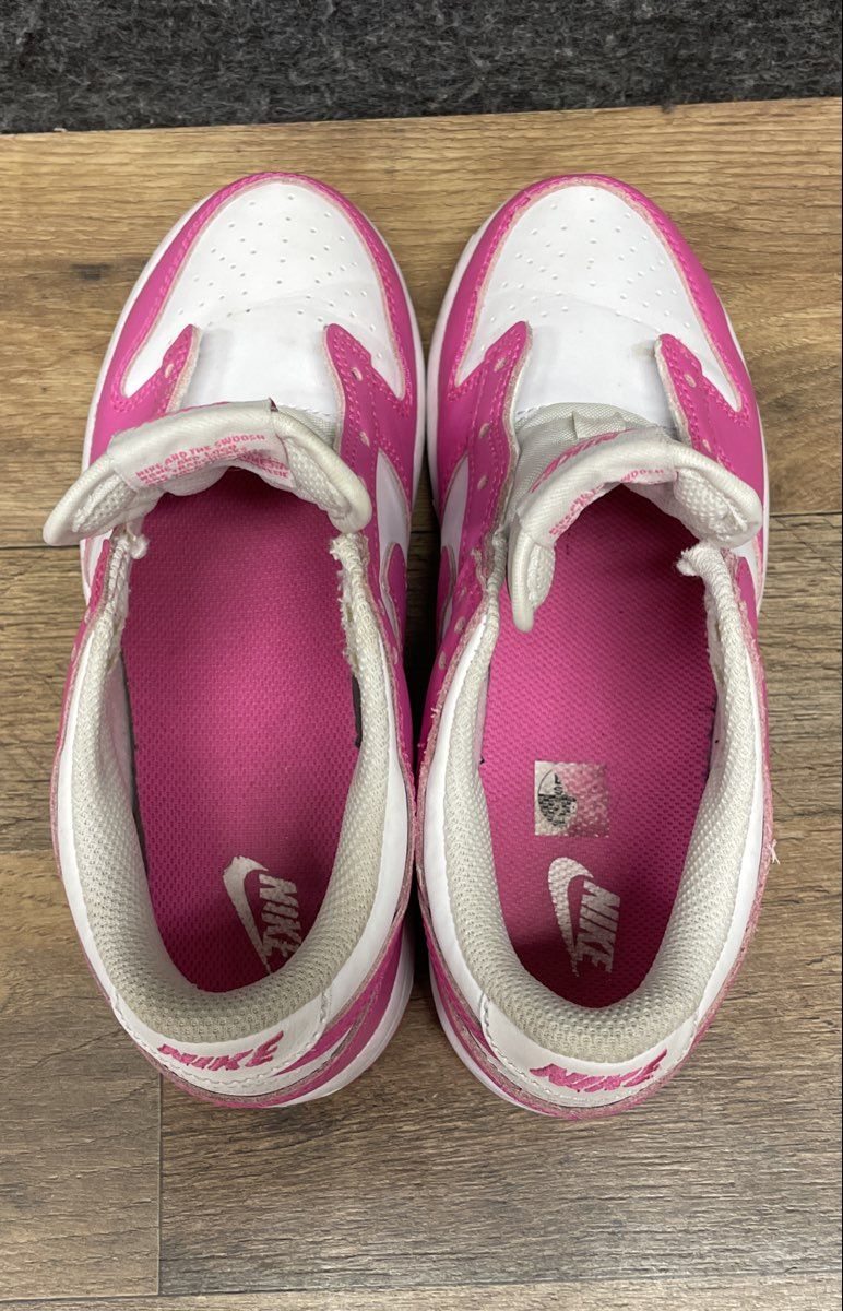 Nike Dunk Low Active Pink White Kids' Sneakers FB9108-102 Size 2.5Y