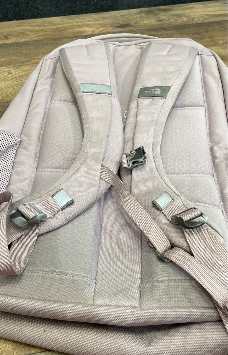 The North Face Pink Jester Backpack FlexVent Bungee Outdoor Daypack