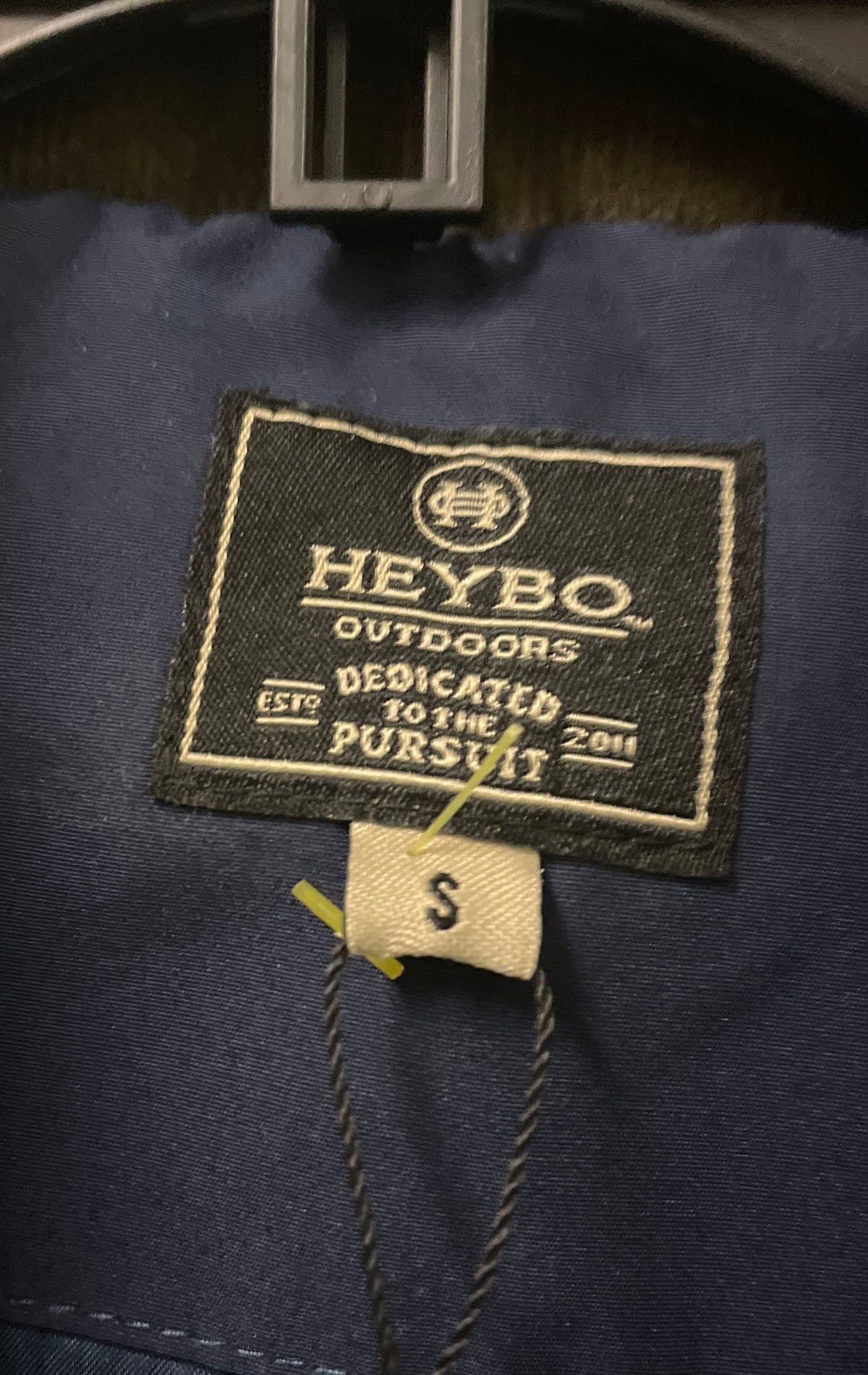 Heybo Outdoors Men's Blue Brown Quilted Corduroy Yoke Vest Sz S NWT