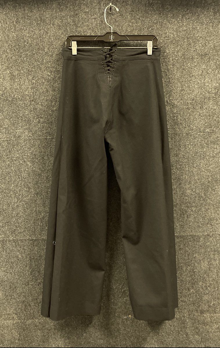 Defense Logistics Agency Men's Black US Navy Wool 13 Button Trousers Sz 29S