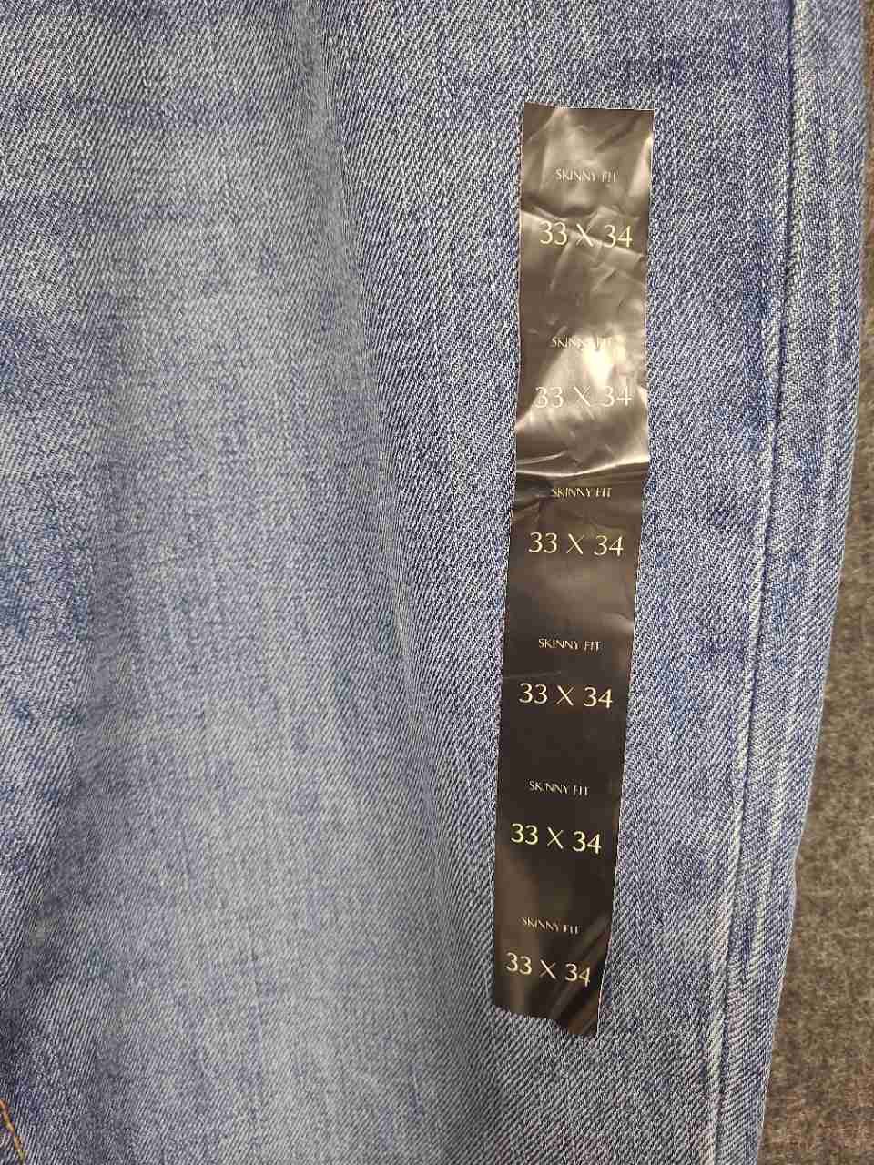 Banana Republic Men's Blue Travel Stretch Skinny Fit Jeans Sz 33x34 NWT