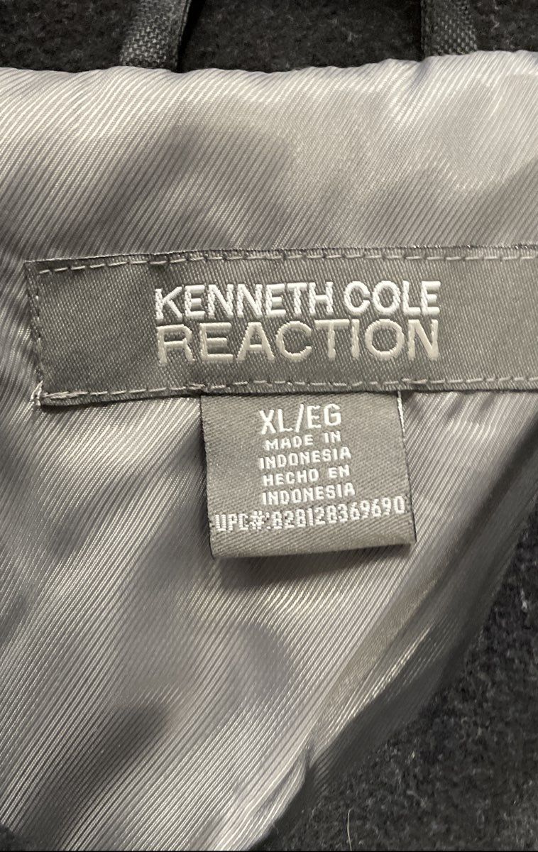 Kenneth Cole Reaction Women's Black Wool Blend Full Zip Insulated Jacket Sz XL