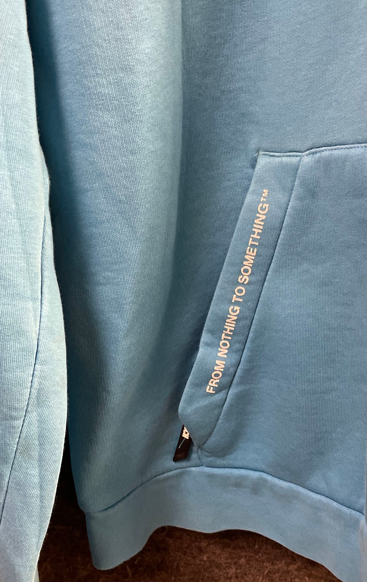 Hoodrich Men's Light Blue Pullover Graphic Logo Hoodie Sz L