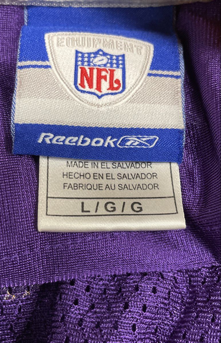 Vintage 2000s Reebok Men's Minnesota Vikings Brad Johnson 14 NFL Jersey Sz L