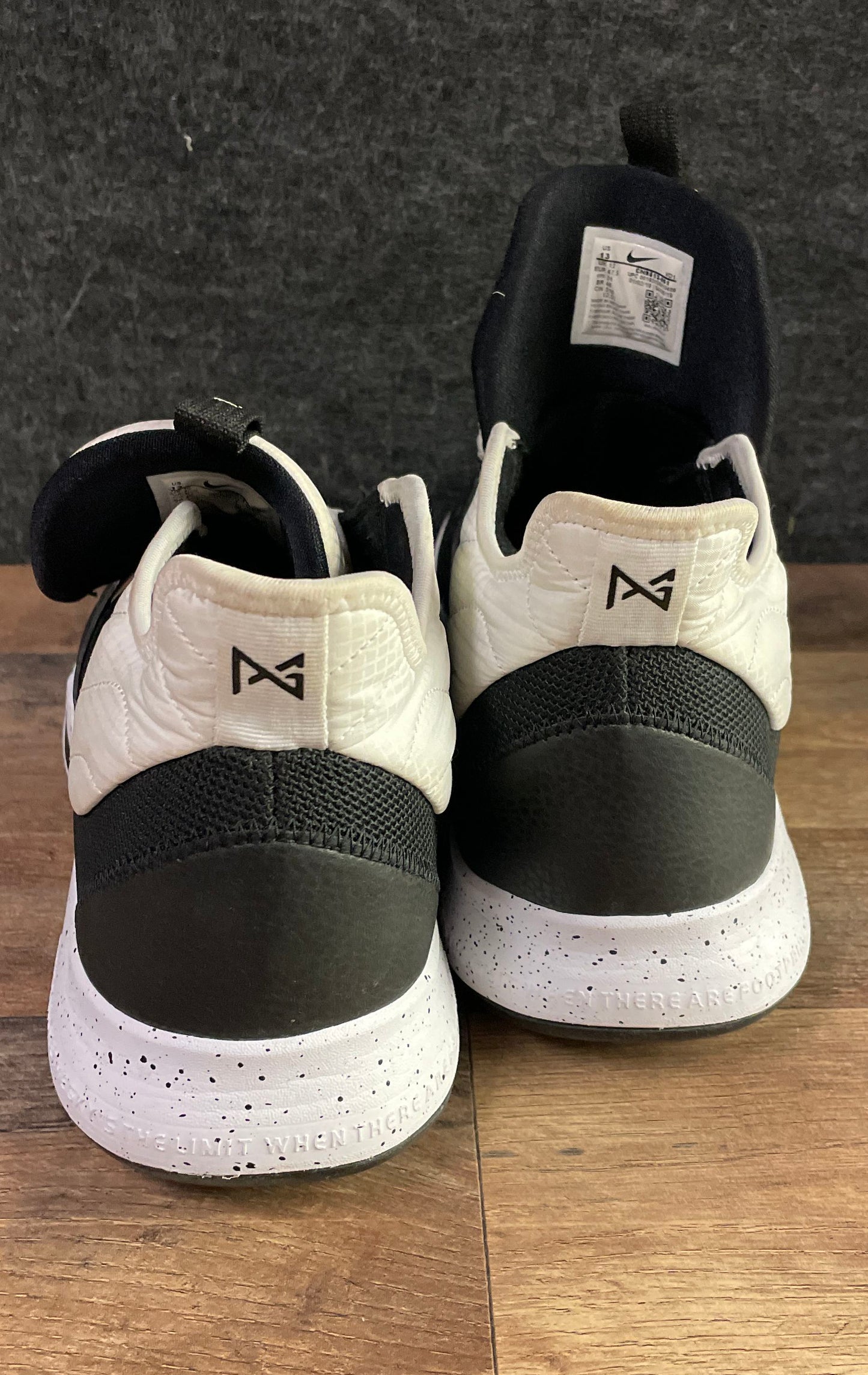 Nike PG 3 Black White Speckle Men's Basketball Shoes CN9513-001 Size 13