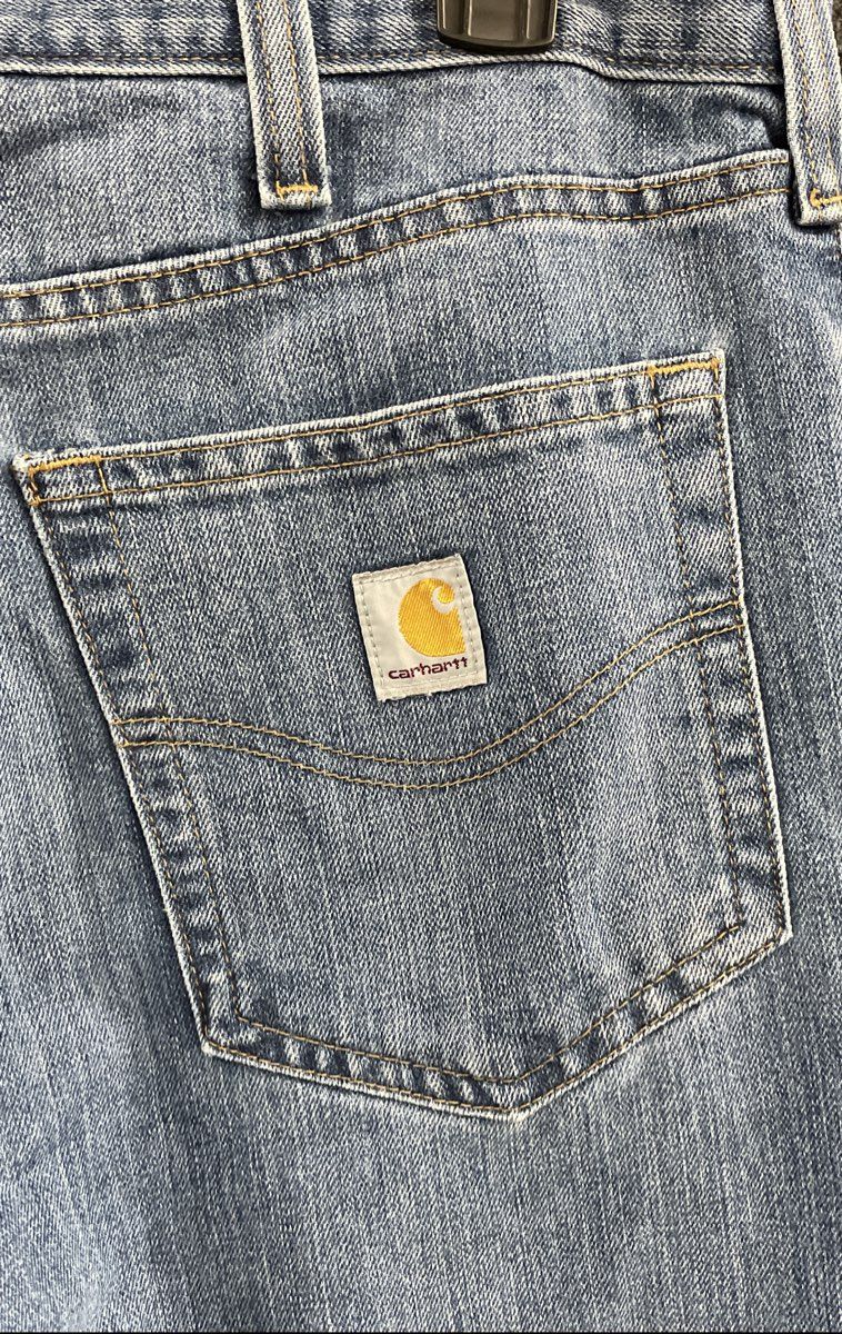 Carhartt Men's Blue Rugged Flex Relaxed Fit Jeans 101483 BD1483-M Sz 36x34