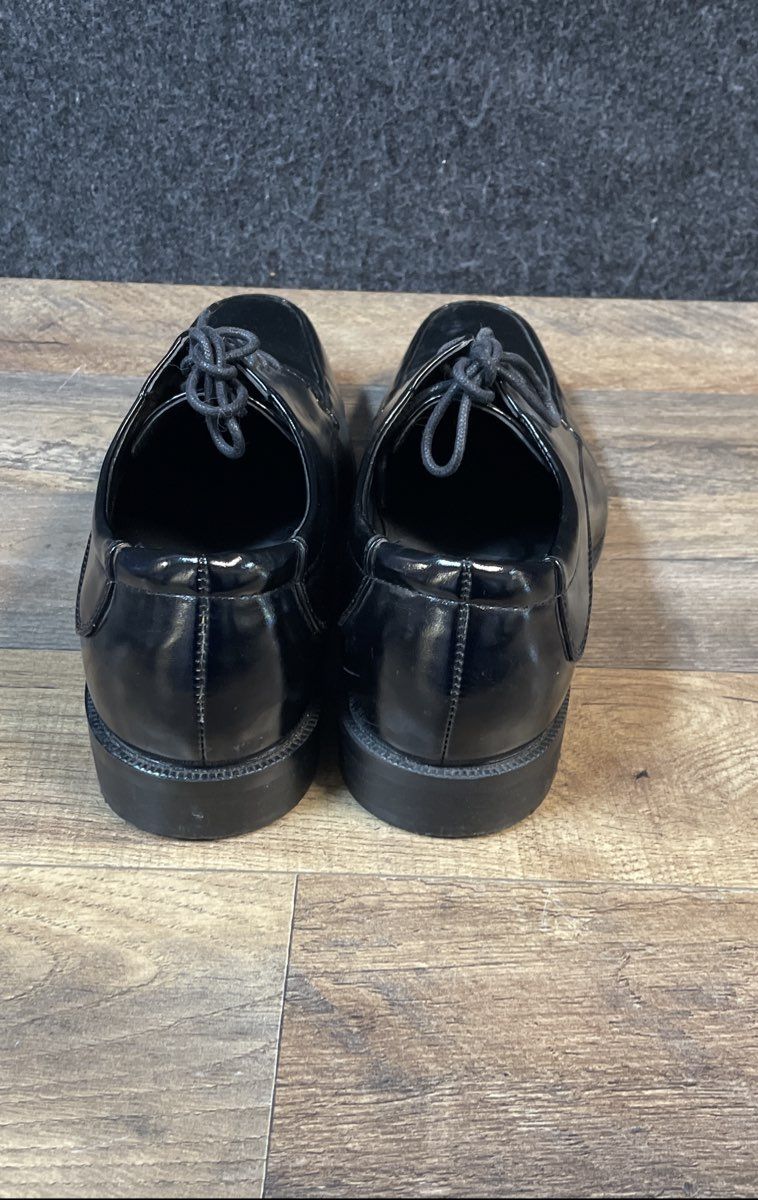 Lucio Ricci Black Bicycle Toe Men's Lace Up Oxford Dress Shoes Size 9.5