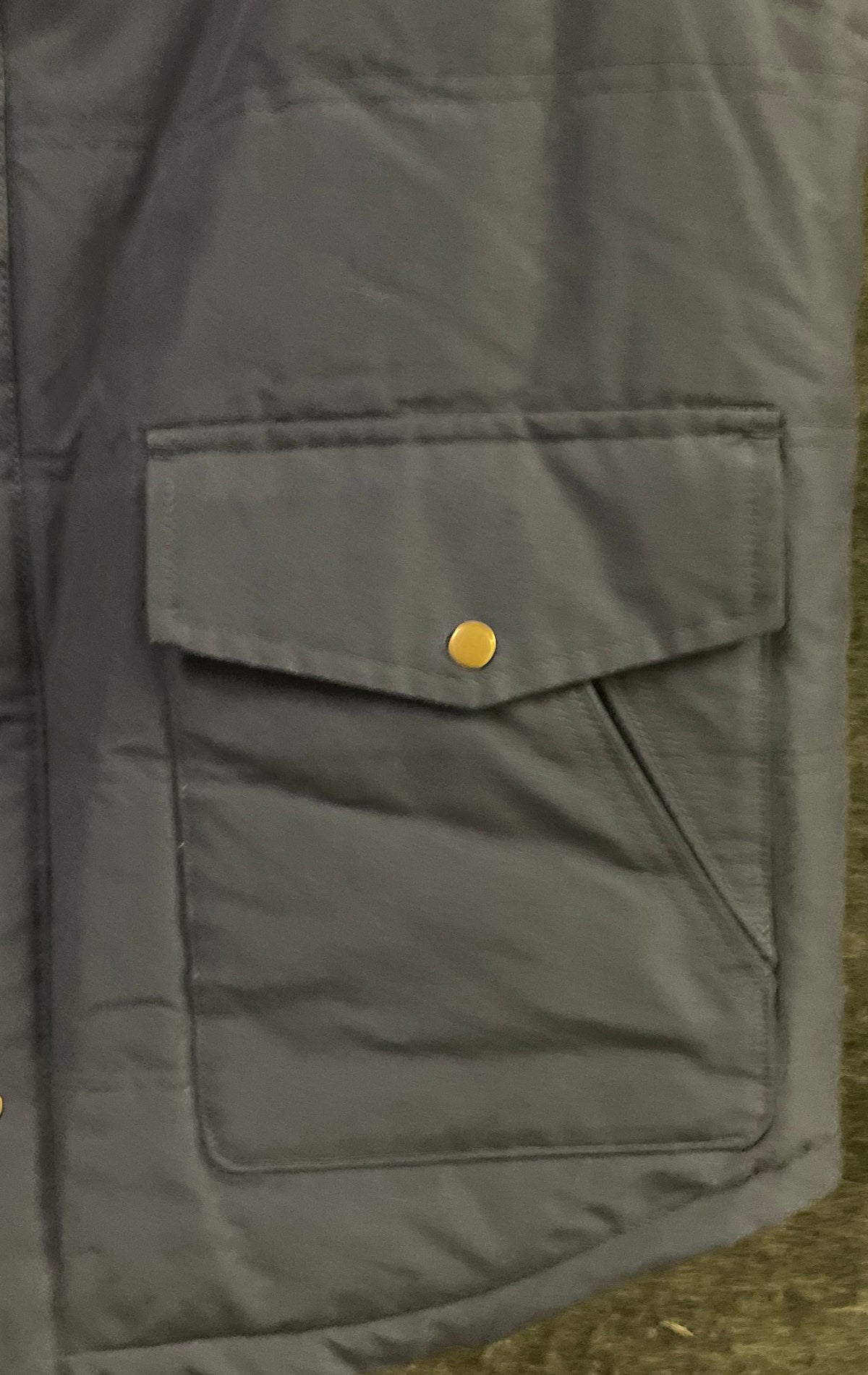 Heybo Outdoors Men's Blue Brown Quilted Corduroy Yoke Vest Sz S NWT