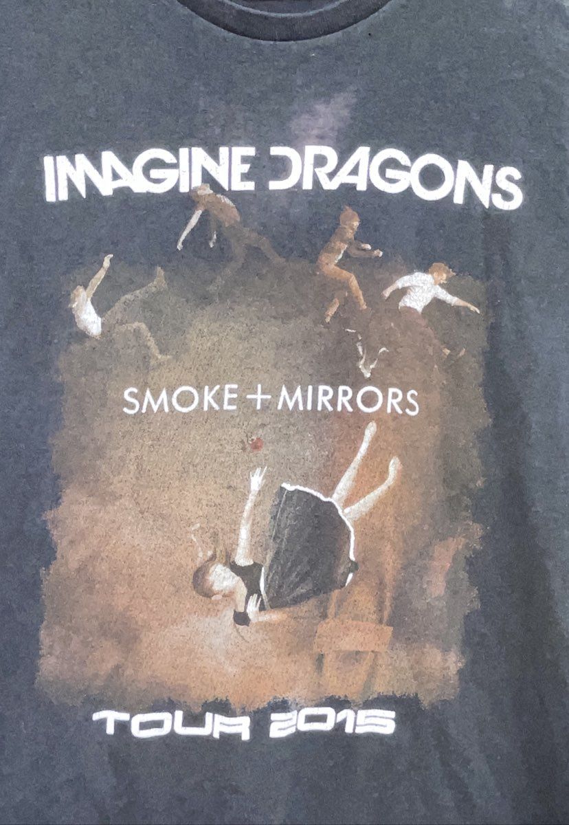Imagine Dragons Smoke + Mirrors Tour 2015 T-Shirt North American Dates Sz M