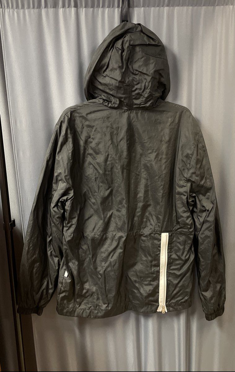 Nike Men's Black 1/2 Zip Hooded Pullover Windbreaker Anorak Jacket Sz S