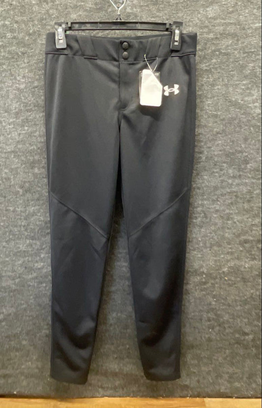 Under Armour Youth Boys Black Utility Relaxed Tapered Baseball Pants Sz YL NWT