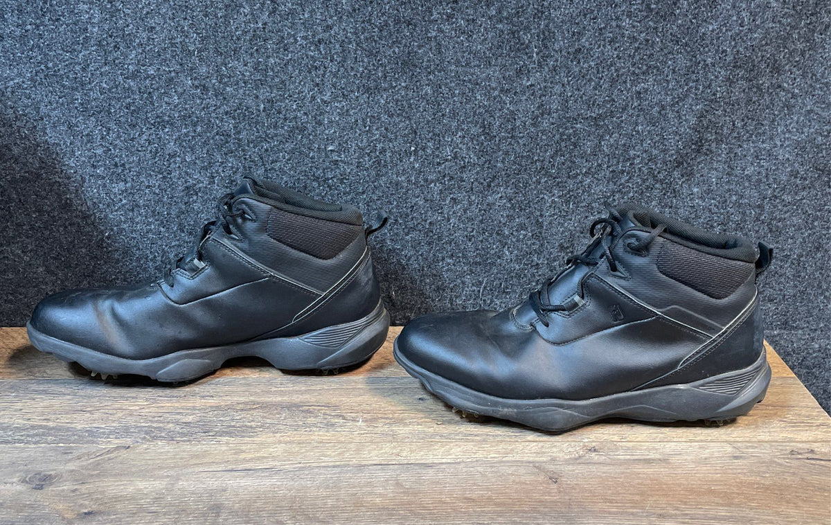 FootJoy Winter Boot 56729 Black Leather Cleated Golf Shoes Men's Size 11.5 W