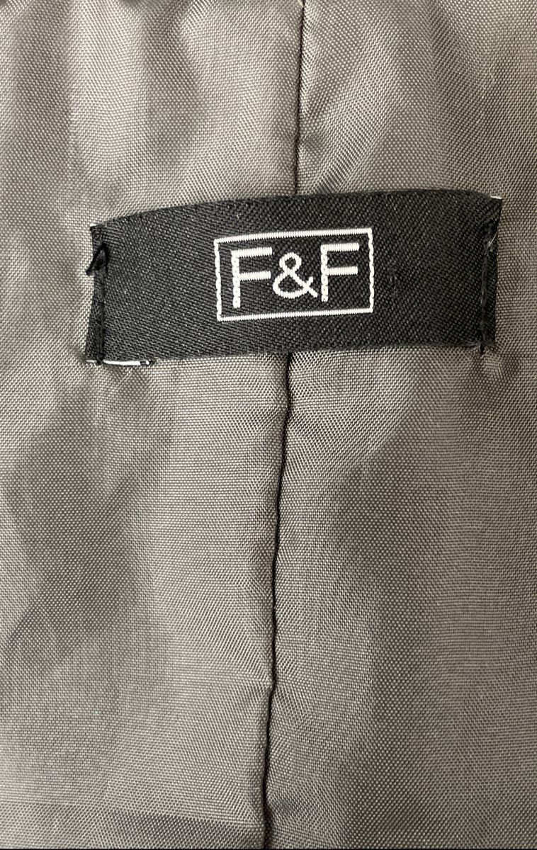 F&F Women's Gray Faux Fur Vest Oversized Collar Open Front Size 8