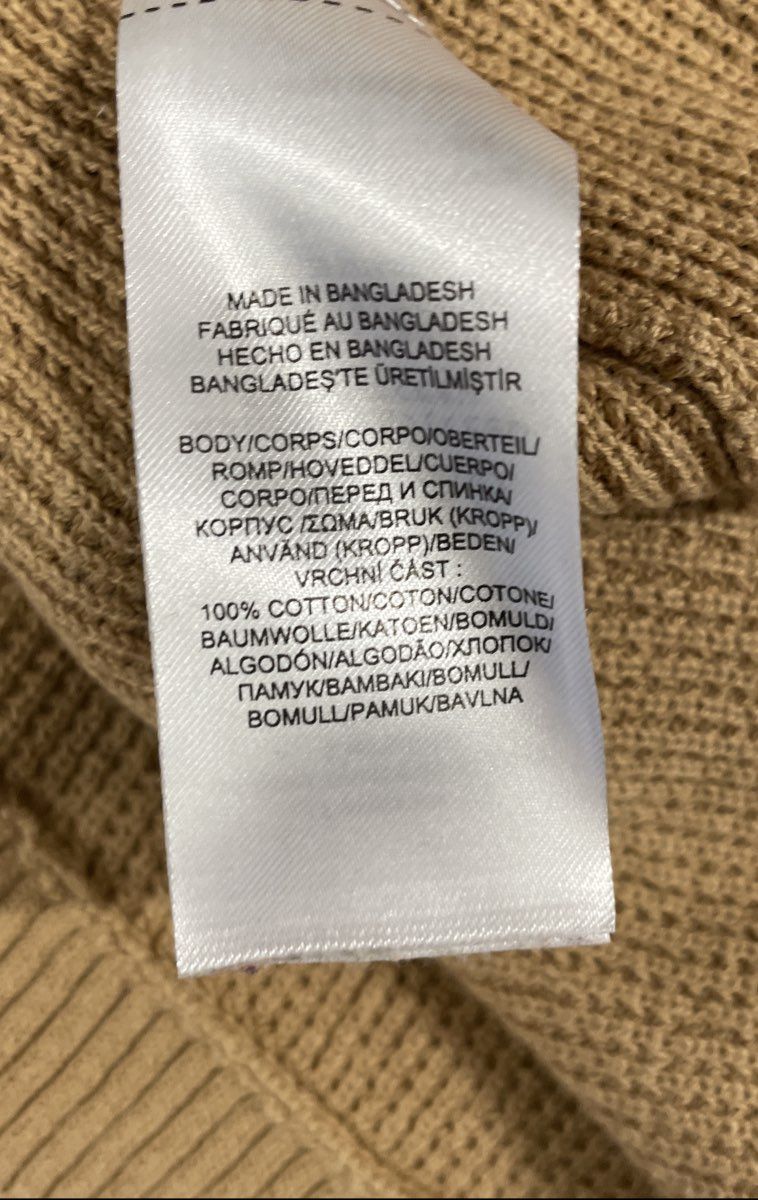 Lauren Ralph Lauren Women's Brown Cowl Neck Drawstring Cotton Sweater Sz M