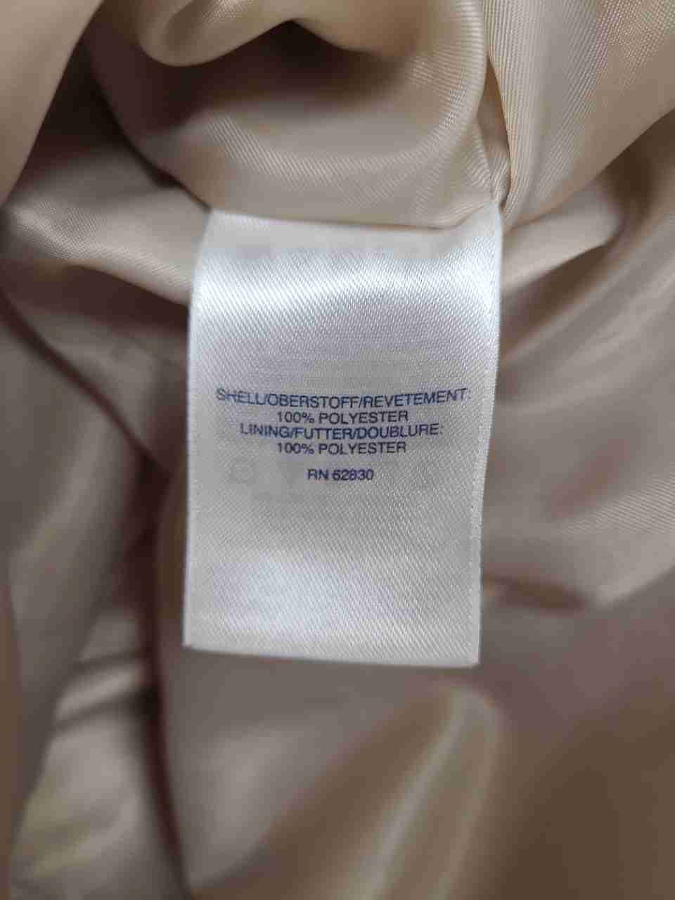 Lands' End Women's Beige Double Breasted Trench Coat Plus Size 26W