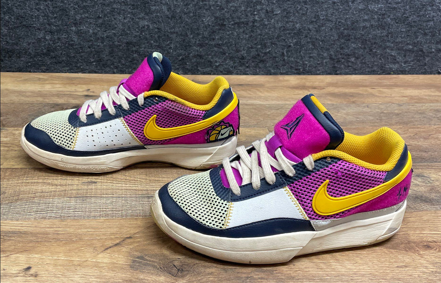 Nike Ja 1 GS Day One Cobalt Bliss Citron Basketball Shoes Size 6Y
