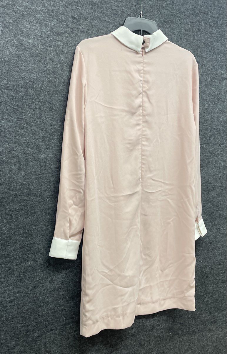 Victoria Beckham for Target Women's Blush Pink Bunny Collar Shift Dress Sz M