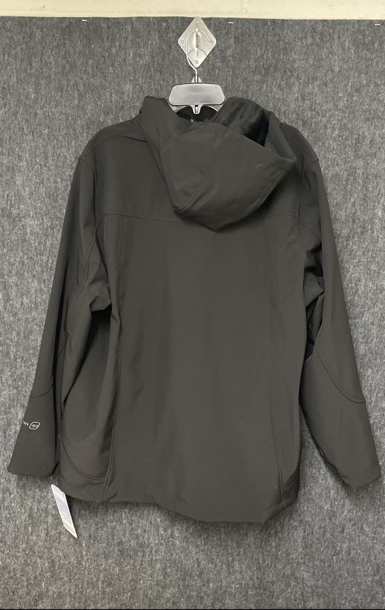 Free Country Women's Black Hooded Softshell Jacket Faux Fur Lined Sz 2X NWT