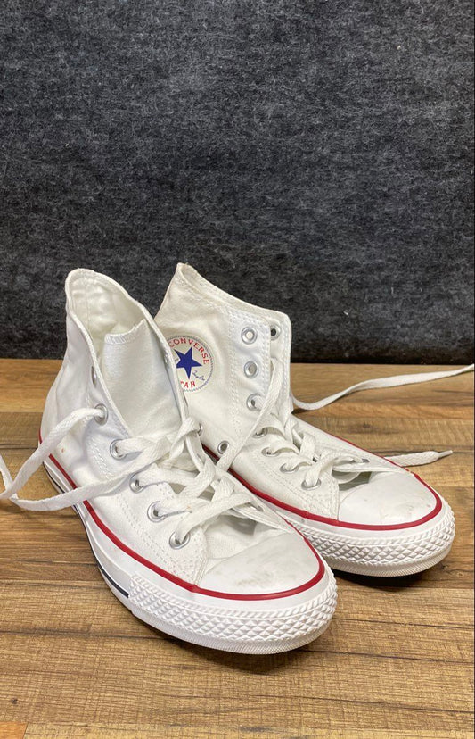 Converse Chuck Taylor All Star High Top White Canvas Sneakers Mens 5.5 Wos 7.5