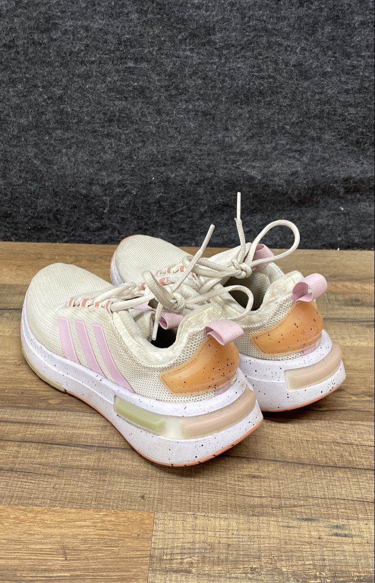 Adidas Racer TR23 Off White Pink Women's Running Shoes Size 7.5