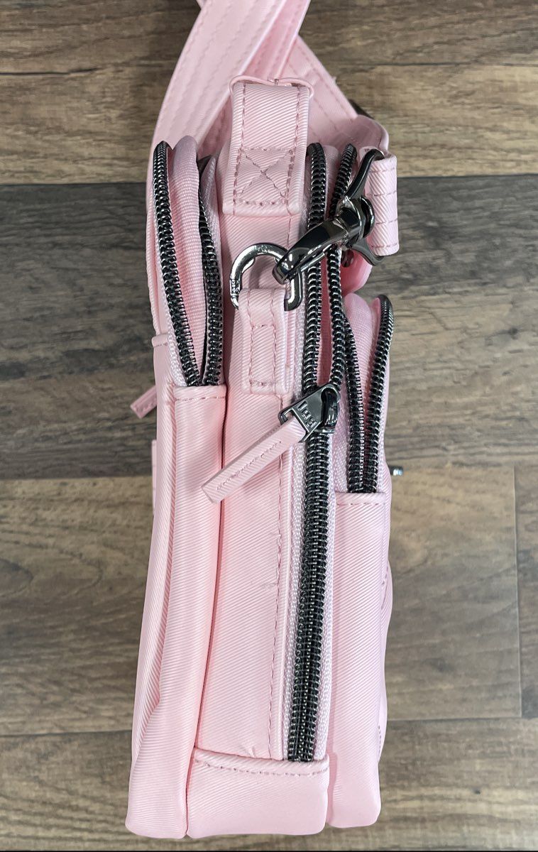 Lug Pink Quilted Skeeter Crossbody Bag Belt Bag Travel Pouch