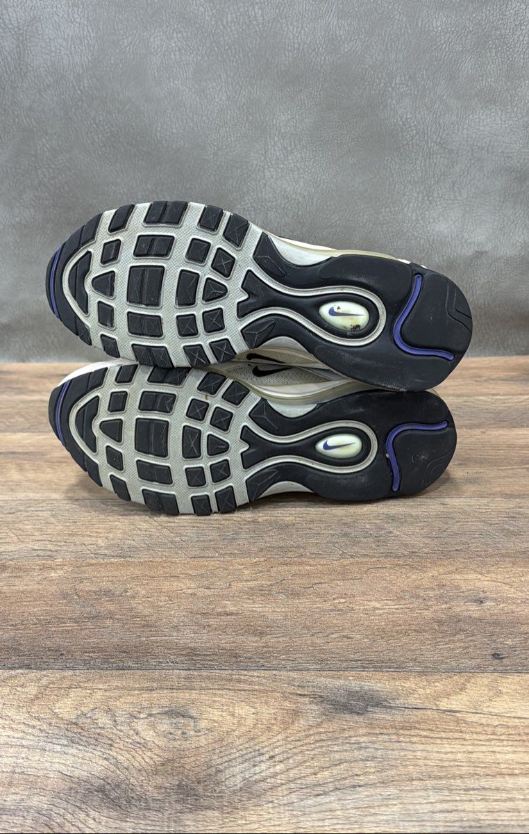 Nike Air Max 97 White Black University Blue Sneakers Men's Size 7.5
