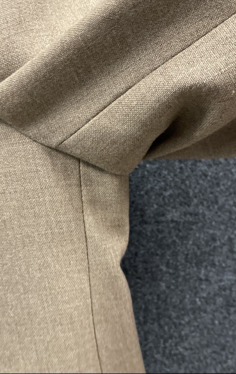 Vintage 90s Stafford Men's Tan Wool Blend Two Button Sport Coat Blazer Sz M