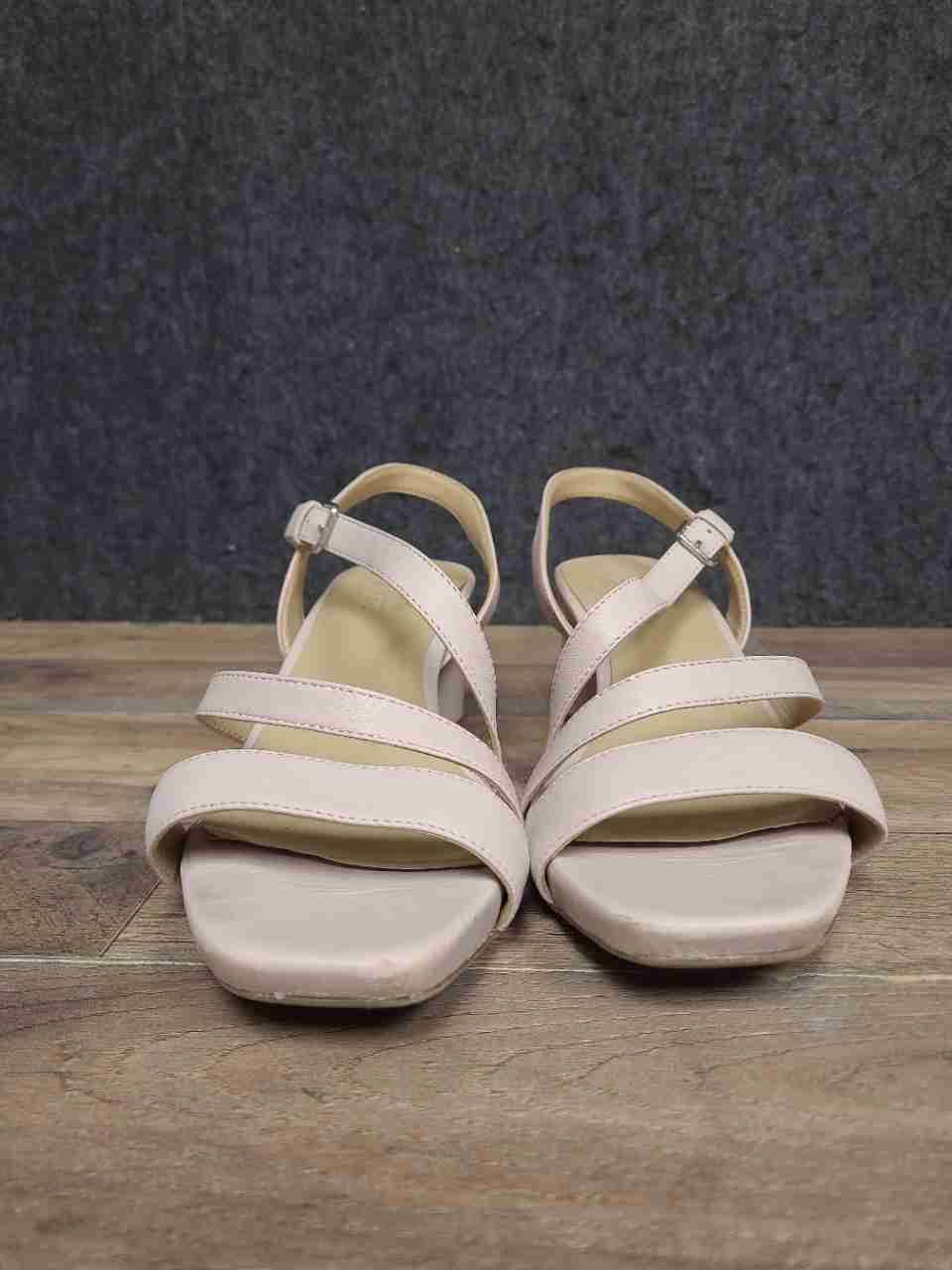 Naturalizer Blossom Soft Marble Strappy Block Heel Sandal Women's Size 8.5