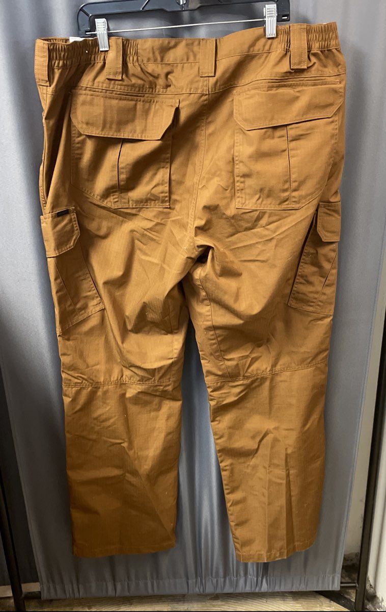 CQR Men's Tactical Tech Pants Copper Brown Ripstop Cargo Combat NWT Sz 42x32