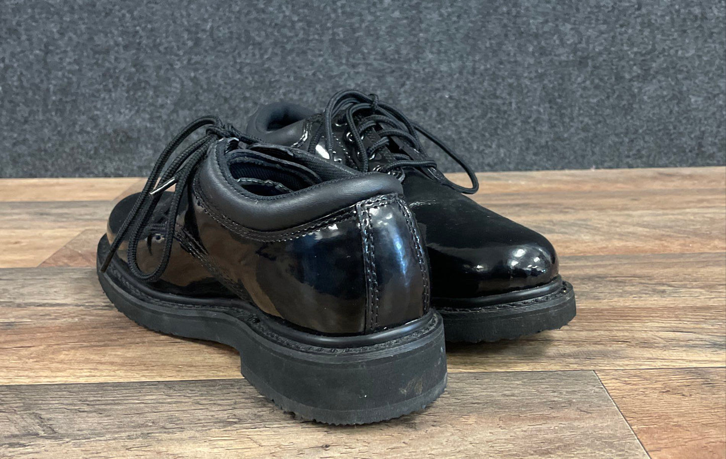 Fireath-20 FEW4003 Black Patent Leather Derby Shoes Men's Size 7M