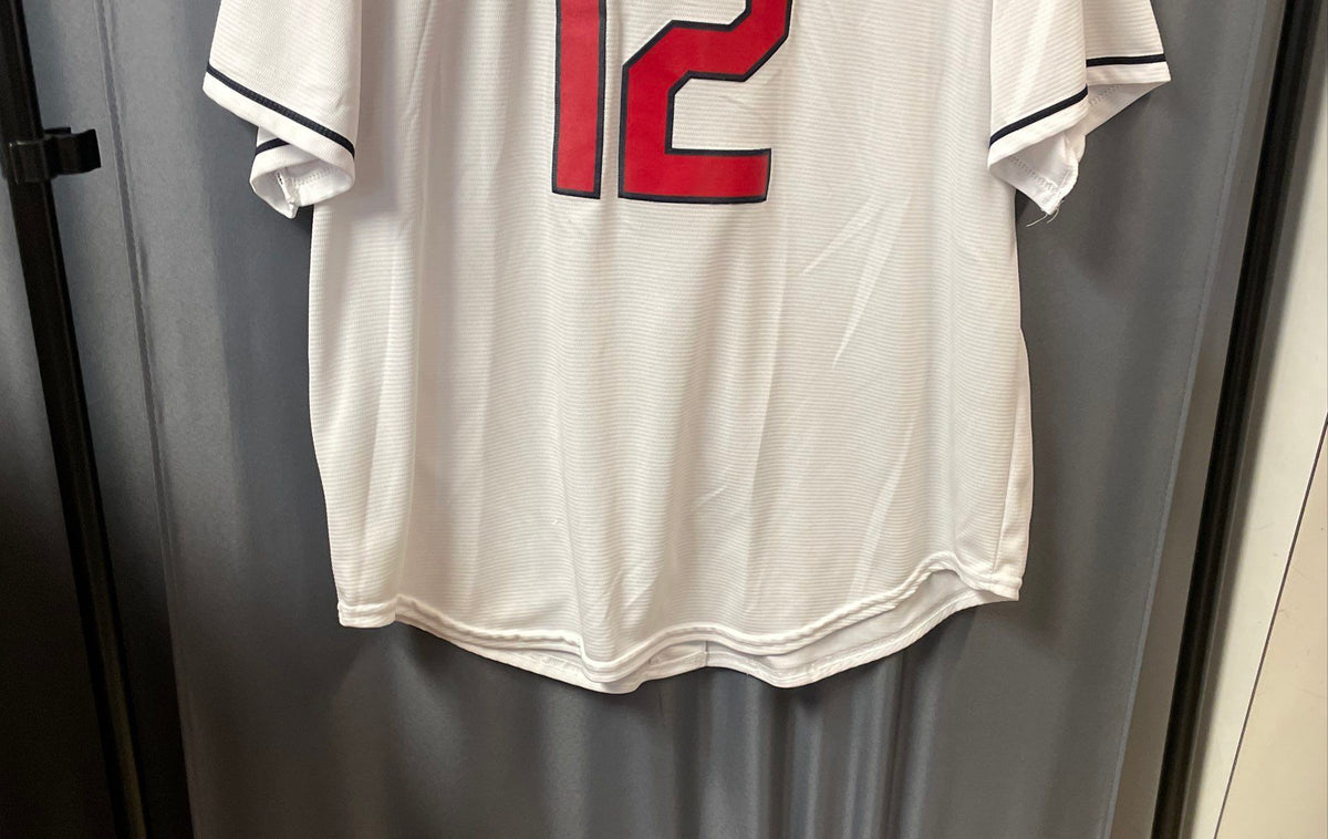 2010s Cleveland Indians Francisco Lindor #12 Majestic Cool Base Jersey Sz XL