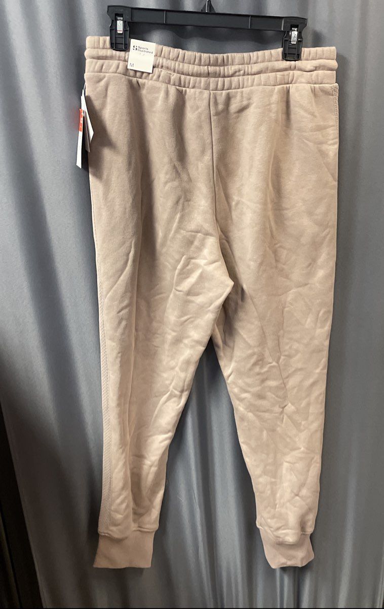 Sports Illustrated Women's Taupe Colorblock Track Suit S Top M Pants NWT