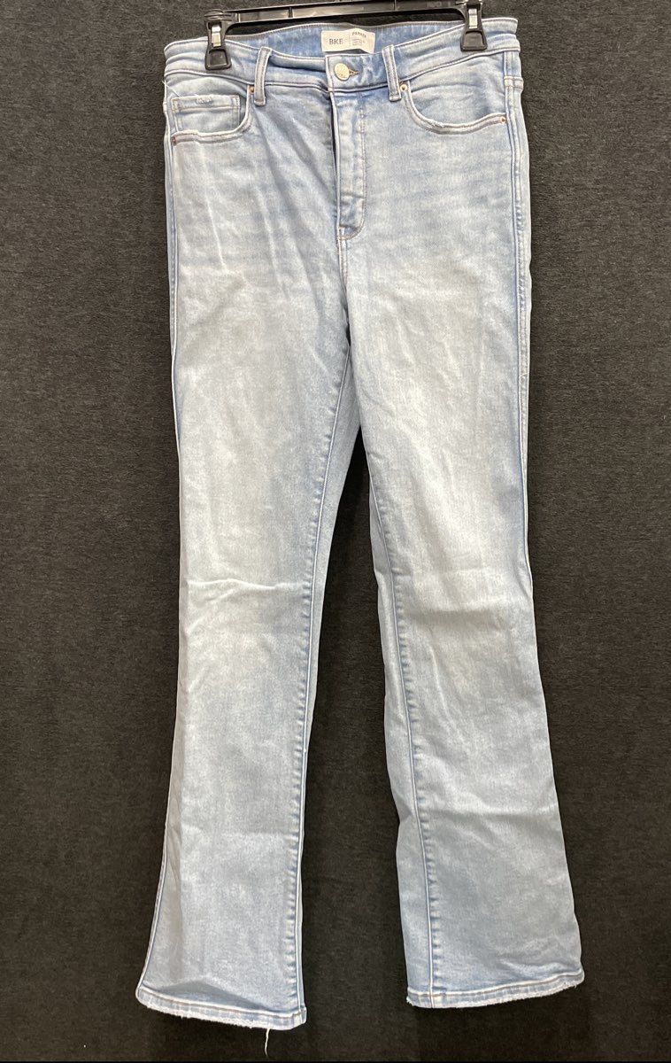 BKE Women's Parker Universal High Rise Bootcut Light Wash Blue Jeans Sz 28x33.5